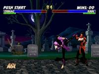 une photo d'Ã©cran de Mortal Kombat Trilogy sur Sega Saturn